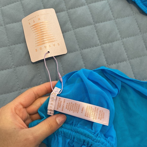 Savage x fenty Gathered Mesh Balconette Bra and skirt full set - Picture 8 of 14